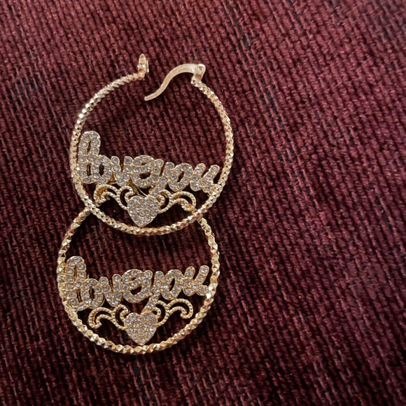 Gold Hoops - Picture 2 of 2